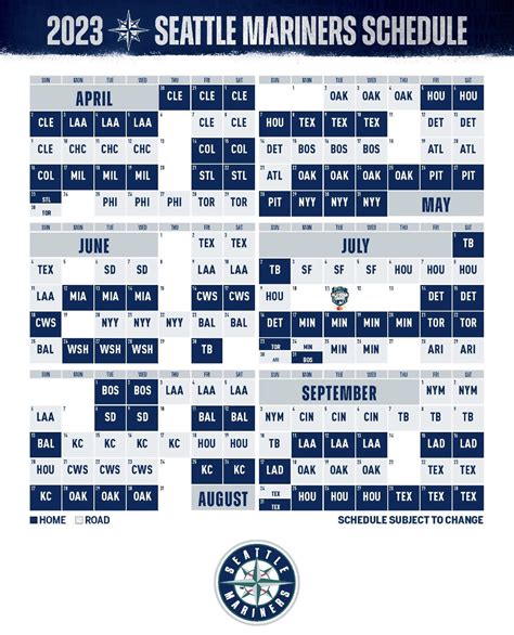 seattle mariners september 2023 schedule|seattle mariners 2022 schedule pdf.